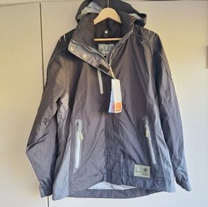 Elevate Women's Teton 3-In-1 Jacket - Charcoal Gray - Waterproof Winter Coat - M